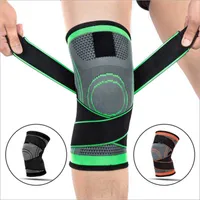 Pair Knee Support Protector Fitness Running Bandage Pressurisée Knecup Elastic Brace 3 Colors Sport Basket Basket Gear Gear Pads