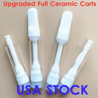 D8 Upgraded Vape Cartridges Full Ceramic Carts USA Stock 510 Atomizers 1.0ml Cartridge Lead Free Empty Disposable Vapes Pen 4pcs Hole Thick Oil Vaporizer 1000PCS/LOT