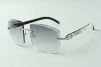 2021 mais novo 3524022, estilo designers de lente óculos, corte óculos de sol 58-18-140mm híbrido búfalo chifres tamanho: high-end natural Oqnjl