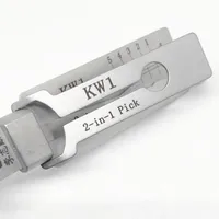 Lishi 2022 도구 KW1 2 in 1 Lock Pick and Decoder Locksmith 용품 도구 자동 선택