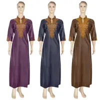 Etniska kläder 2021 Bangladesh Hijab Aftonklänning Islamiska kläder Malaysia Dubai Abaya för kvinnor Turkiska Kaftan Pakistan Muslim S3086
