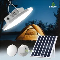 Solar Camping Lights Lampe de hangar d'extérieur 90leds IP65 imperméable à la lumière du jardin intérieur