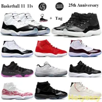 11 KeyChain 11s Basketball Shoes 25th Anniverbred Concord 45 Gamma Blue Men Women Trainers Low Legend Blue Pinnacle Grey Sneakers Tag