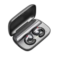 S19 Bluetooth Auricolari wireless TWS Conduzione ossea Auricolari stereo Stereo HD Riduzione del rumore Call Sport Musica Cuffie Binaural Mini Headst con 2200 mAh Caso di ricarica