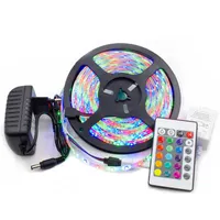 Strip lumineux étanche 2835RGB Colorful Soft 24 Key / 44 Controller Set pour la décoration d'éclairage Bandes LED