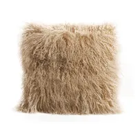 Cuscino / cuscino decorativo MS.SoftEx Agnello mongolo Caso di pelliccia in pelliccia reale cuscino reale di alta qualità soffice naturale