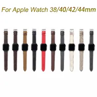 Smart Straps Designer Wamkand Band Band 42mm 38mm 40mm 44mm iwatch 2 3 4 5 bandas Pulsera de correa de cuero Pulsera Rayas de moda Relojes para Apple Watch
