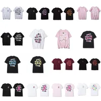 Erkek Bayan Kısa Kollu T Gömlek Tasarımcı Gömlek Alt Trend Yarım Ekip Boyun Baskılı Top Yaz Avrupa Amerikan Marka Mesh Kadın Erkek T-shirt Genç Öğrenciler İçin Tops