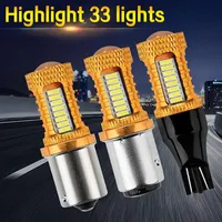 2pcs Automobile LED Inverser les lumières S25 1156 1157 T15 T20 4014 32SMD Tourner le feu de freinage du signal