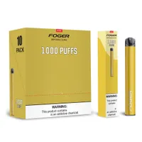 Foger mini monouso 1000puffs 650mAh E Dispositivo di sigaretta 4ML Cartridge Pre-riempito Pen Pod Pod Kit USA Magazzino