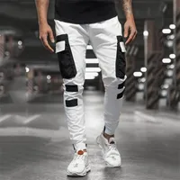 Pantaloni casual da uomo Pantaloni sportivi Trend Streetwear Streetwear Pantaloni elastici aderenti multi-tasche 2021 Primavera e autunno