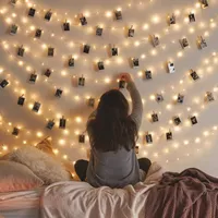 DIY FRAME PHOTO CLIPS LED Decoración Luces de fiesta al aire libre LED Cadena LED Holiday Lighting