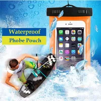 Cas de téléphone de natation universels PVC Sacs d'épreuve à l'eau imperméable à l'eau Bras de brassard Pochette Sac sec Sac Sous-marin de Samsung Galaxy S8 iPhone 7 Plus 6 5s 6s