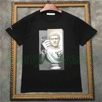 21SS Yaz Tasarımcısı Tişörtleri Erkek Geometri Baskı T Gömlek Moda T-Shirt Bayan Mektup Baskı T Shirt Rahat Tee Pamuk Tops