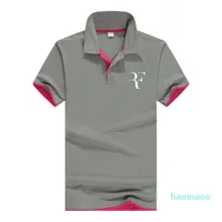 Summer Fashion Roger Federer Perfect Logo Stampato Polo RF Nuovi uomini di alta qualità Sociale Polo Shirts Polo Camicia da donna e da uomo