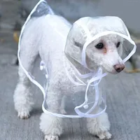 Собака дождевики для собак бихон четырехсторонний водонепроницаемый все включайно пончо Помранский шнауцер маленький домашний дождевая одежда оптом одежда