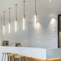 Lâmpadas pendentes de iluminação longa moderna para sala de jantar Lâmpada Nórdica Lâmpada Led Cozinha/Escritório Lamaire Lampara