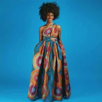 Summer Dresses African Womens DIY Bandage Elastic High Waist Split Club Party Long dress Dashiki Clothing 210517