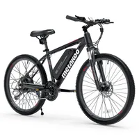 ABD Stok Metakoo CyberTrack 100 Dağ Elektrikli Bisiklet Siyah 26 inç Bafang 350 W Fırçasız Motor Shimano 21-Hızlı Dişli SystemA32