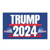 2024 Trump Train Flag 90x150cm Trump Vlagt de Amerikaanse presidentsverkiezing Trump Banner Flag 2024 3x5ft
