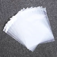 50ピース/ロットクリアジッパー包装袋衣料品の再封印可能なポリプラスチックアパレルマーチャンダズジッパーバッグのための服用シャツジーンズ