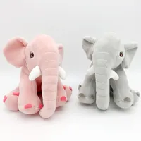 Pink Grey Elephant Dolls Soft Elephant Doll Peluche Giocattolo di Peluche Alta Qualità Animali farciti Bambini regali di compleanno