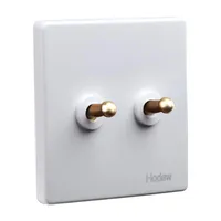 Smart Home Control Retro Toggle Switch Household Brass Lever Nordic Antique Wall Power Led Light Type 86 2 Way