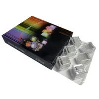 Светодиодные кубики льда бар Flash Auto Shanging Crystal Cube ночные огни, активированные водой света 7 цвет для романтической вечеринки свадьба Xmas подарок США