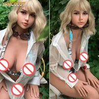 Yrmcolot 168 cm 100% echt hoofd sex pop grote borst Japanse levensechte siliconen vagina poppen transplantatie haar liefde orale anale kont