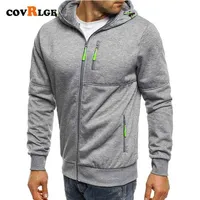Covrlge Spring Men's Jackets Hooded Coats Casual Zipper Sweatshirts Male Tracksuit Fashion Jacket Mens Clothing Outerwear MWW148 220120