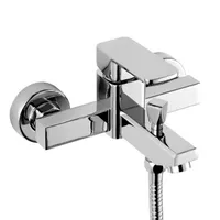 Bathroom Shower Sets Zinc Alloy Triple Bathtub Polished Faucet Wall Mounted And Cold Water Mixing Valve Nozzle Tap