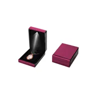 Creative Led Engagement Ring Pendant Boxes Jewelry Box personalizzato Elegante anelli illuminati Scatola di immagazzinaggio Display Regalo Packing Showcase