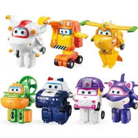 Mini Super Grote vervorming Vliegtuig Robot Toy Action Doll Super Wing Zoe / Lepel / Procsing Toy Children's Gift