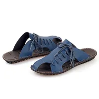 Sandals Couro Sandles Man Homme Shoes For Verano Uomo Cuire Transpirables Para Casa Sandals-men Sandali Leather Heren Hombre Da