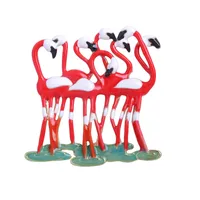 Mode kreative tier flamingo vogel brosche frauen männer emaille metall brosche für frauen mode badge broschen schmuck