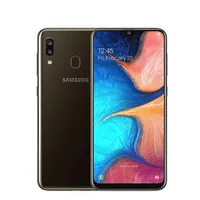 Odblokowany Oryginalny Samsung Galaxy A20E 4G LTE Telefony komórkowe 5.8 '' 3 GB + 32 GB Dual Camera Exynos 7884 Android Smartphone Telefon komórkowy