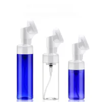 20 x 100 ml 150 ml 200 ml Clear Blue White Foaming Fles Foot Pump met Silicone Brush Head Face Cleaning Makup Schuim Flessen