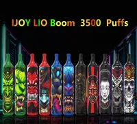 Ijoy Lio Boom 3500 Puffs Vapes jetables Kit E Cigarettes 1400mAh Batterie 10 ml Pod pré-rempli Vape