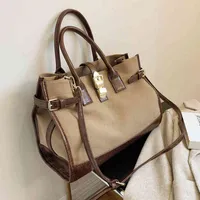 High sense big bag women's 2022 autumn and winter new fashion Korean version versatile msenger bag texture fashion handbag