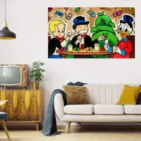 Alec Monopoly Large Oil Painting on Canvas Home Decor Handcrafts / HD Print Wall Art Picture Merk op Acceptable 21062502