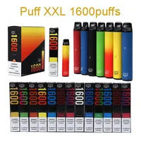 Puff XXL 1600 Puffs Disposable Vapes Electronic Cigarette Vape Device 1000mah 6.5ml Pod 43 Colors Available E Cigs VS Air lux geek bar