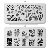 Clippers Tools Salon Health & Beauty1Pc Nail Art Printing Stam Templates Spring Plants Image Print Stamp Plates Ink Stamper Polish Transfer
