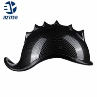 Hzyeyo Zakrzywione kaski motocyklowe Otwarte twarzy Retro Half Helmet Casco Hip-Hop Style Moto Capac, H-908
