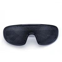 Lunettes d'épingle des lunettes Noir Anti Fatigue Sunglasses Small-trous Myopia Eyewear Haute Qualité Plastic Drop