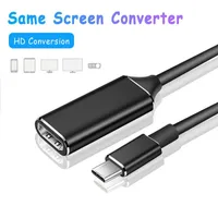 Adaptateur Type-C à HDTV Convertisseur de télévision compatible HD 4K 16cm Câble USB pour téléphone mobile / Samsung / Huawei / PC / Portable / Tablet