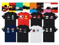 F1 Racer T-shirt Kısa Kollu Hamilton Vettel Vistapan Yarış Takım Yuvarlak Boyun Polyester Hızlı Kuruyan Özelleştirilebilir