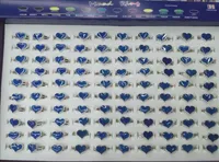 Corazones Anillo de ánimo emoción Color Cambio de anillos ajustables 100pcs / lote