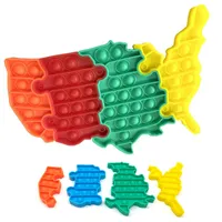 Inteligencja Fidget Bubble Anti Stress Zabawki Dla Dzieci Dorośli Desktop Zabawki dla Autisim Specjalne Potomy Stany Zjednoczone Mapa Puzzle Brinquedos