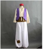 Costume Prince Aladdin Lampe Personnalisé Fabriqué pour Adult Homme Dance Party Film Cosplay Costume Y0903