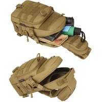 Outdoor Bags Tactical Military Sling Bröstpaket Nylon Army Assault Mole Shoulder Bag Fotvandring Hunting Crossbody Ryggsäck